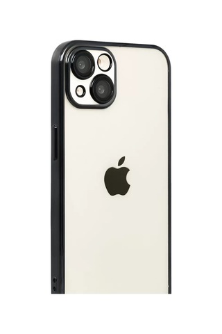 Newface Apple iPhone Uyumlu 15 Razer Lensli Silikon - Siyah Belirtilmemiş
