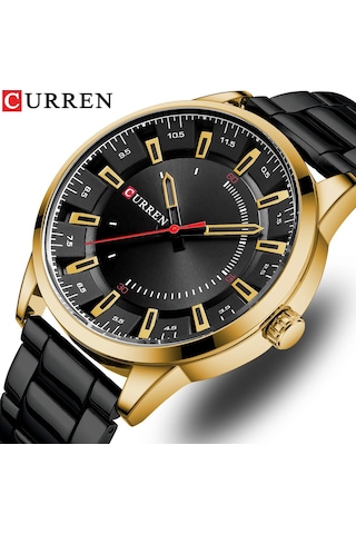 Curren M8406 Quartz Kol Saati-orjinal Kutusunda Siyah-gold Gold