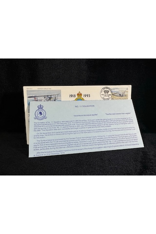 Falkland İslands İngiltere Kraliyet Hava Kuvvetleri 75. Yıldönümü İlk Gün Zarfı 19993 75th Ann. Of The Royal Air Force Fdc Islak İmzalı Limited