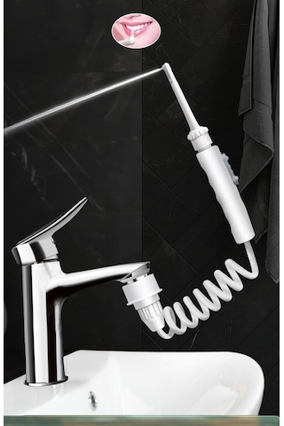 Ghdent GH15 Manuel Ağız Duşu 4 Başlıklı Askılıklı Farklı Renkli Uçlar Kademeli Tazyik Şarjsız﻿﻿