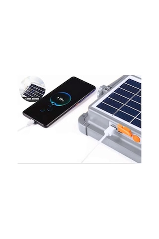 Ct-4698 Taşınabilir Solar Projektör Ip65 Güneş Enerjili 3 Renk Modu Dimmerli Ve Şarjlı Led Işık