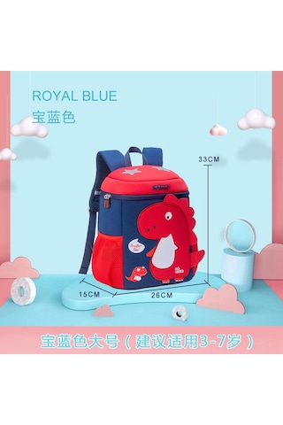 Wezone Okul Çantası, Dinozor Desenli, Toksik Olmayan, Dayanıklı, Hafif Ve Pratik, 1-6 Yaş İçin İdeal Çok Renkli