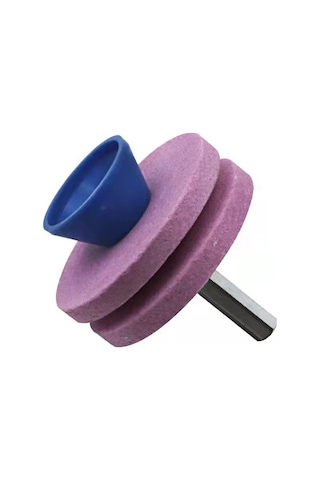 Yuntech01 Pembe/ Mavi Seçenekli 7mm Uçlu Dayanıklı Korumlu Çim Biçme Makinesi Bıçak Taslaştırıcı