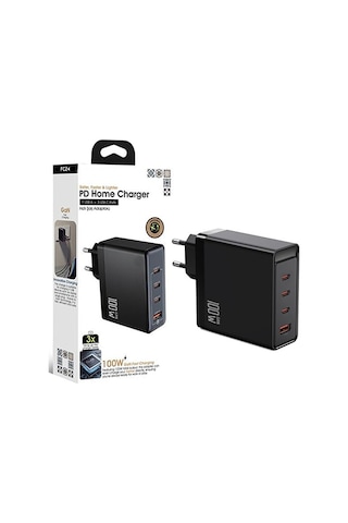 100w Gan Pd Hızlı Şarj Adaptörü 1xusb 3xtype-c Laptop Ve