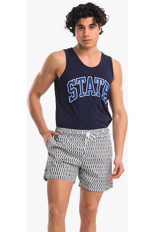 Superfly Men Swimwear Shorts Ant-wht Beşgen Erkek Şort 21679-01