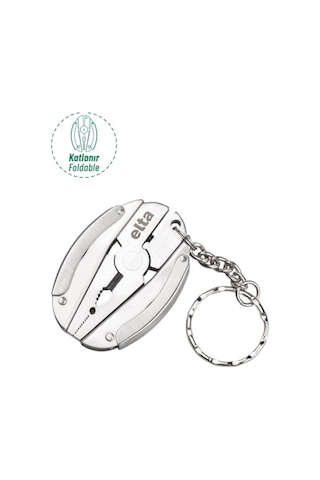 İzeltaş Elta Multi Tool Mini 7 Fonksiyonlu Katlanır Çok Amaçlı Pense El Aleti Paslanmaz Çelik 75 Mm