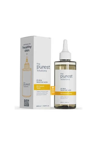 The Purest Solutions Oil Control Toner 2% Bha Salicylic Acid 200 Ml