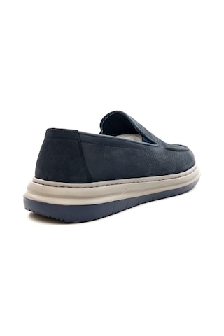 Greyder 64696 Erkek Hakiki Deri Baskılı Lastikli Comfort Casual Ayakkabı Lacivert