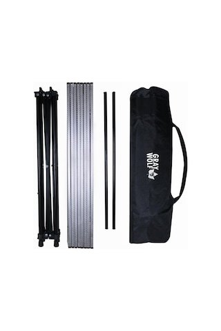 Gray Wolf Alüminyum Katlanır Kamp Masası Taşıma Çantalı Alm101 Açık Gri