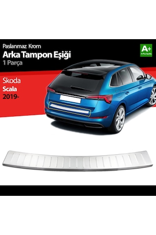 Skoda Scala Arka Tampon Eşiği Krom 2019 2020 2021 2022 2023