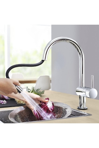Grohe Minta Tek Kumandalı Spiralli Eviye Bataryası 32918000