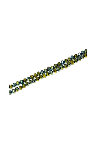 6 Mm Kaplama Yeşil Kristal Cam Boncuk 1 Dizi - 80-85 Adet