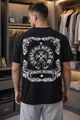 Yolo Street Vintage Gotik Desenli Oversize Siyah Tişört Premium %100 Pamuk, Luxury Streetwear Koleksiyonu Siyah