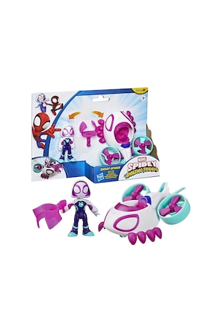 Spidey And His Amazing Friends Hayalet-spider Copter Aksiyon Figürü Ve Oyuncak Aracı