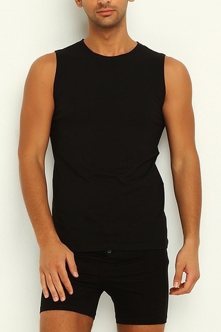 Yıldız 76 Erkek Modal Sıfır Kol Atlet Siyah