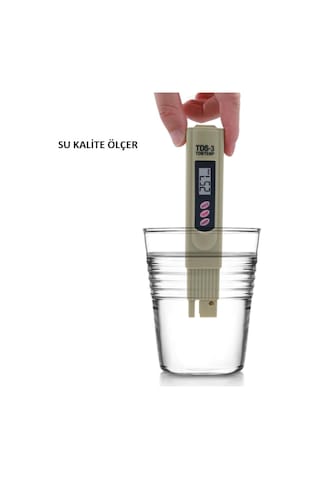 Tds Metre Su Kalite Ölçme Cihazi Su Saflik Ölçer + Pil + Çanta 497857031