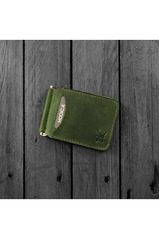 Modica Larga - Hakiki Deri Natürel Para Klipsi Cüzdan 001