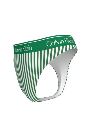 Calvin Klein Kadın Brazilian Çizgili Yeşil Bikini Altı-16027