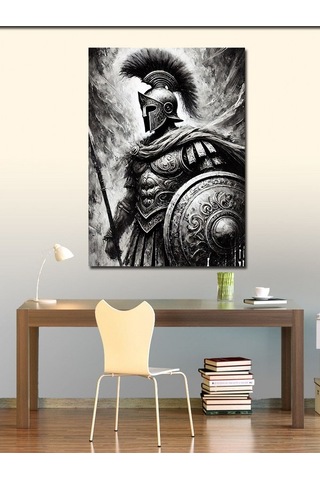 Kanvas Tablo Spartalı Savaşçı Motifi 100cmx140cm