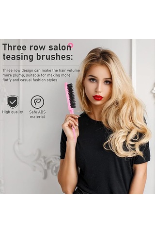 12 Parça Saç Fırçası Seti, Çift Taraflı Saç Kenar Fırçası, Kadınlar İçin Pürüzsüz Tarak, Bakım Kuyruğu Tarağı
