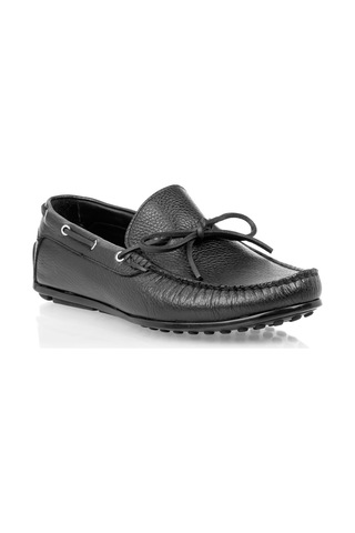 Erkek Siyah Deri Loafer