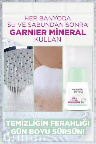 Garnier Mineral Ultra Kuru Antiperspirant Kadın Roll-On 50 ML