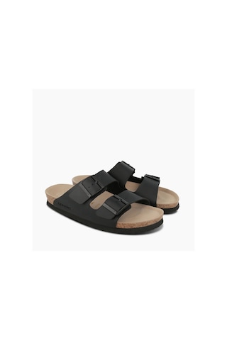Terlik Erkek Hawaıı G104363 Genuins Vegan Black Vegan Black Siyah