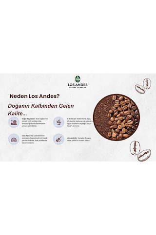 Los Andes Espresso Arabica Çekirdek Kahve 1.000 G Espresso