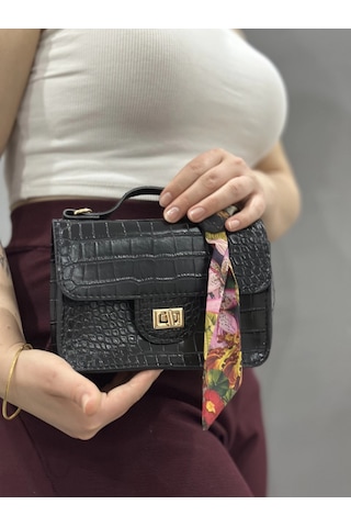 Biçomi Jisse Siyah Cilt Çanta Siyah