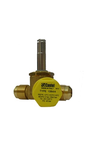 Castel 1064/3S 3/8" Rakorlu Bobinsiz Selenoid Valf