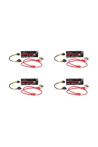 Unichrome 4 Adet V009S Plus PCI-E X1 To X16 Mining Yükseltici Riser