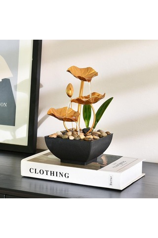 Hangfox Demir Sanat Masaüstü Su Dekorasyonu - Ofis Ve Ev İçin Zenginleyici, Kolay Kurulum, Özel Hediye Seçeneği