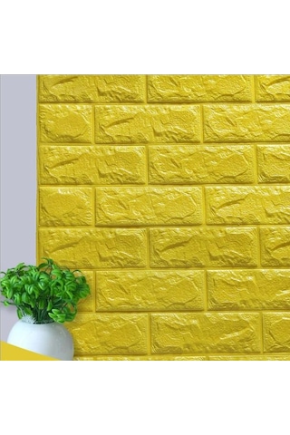 Renkli Duvarlar Kendinden Yapışkanlı 3D Duvar Kağıdı Paneli 70 x 38 Cm