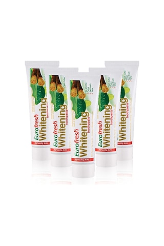 Eurofresh Misvaklı Beyazlatıcı Diş Macunu 112 Gr X 5 Adet Eurofresh Misvaklı Beyazlatıcı Diş Macunu 112 Gr X 5 Adet