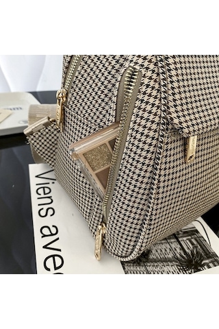 Maoyaya Jingpin Msd-2204 Oxford Kumaş Kadın Sırt Çantası - Şık Ve Dayanıklı 40g Geo Black