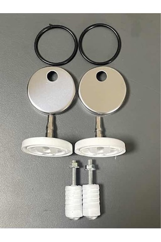 VitrA Uyumlu Klozet Kapak Menteşe Seti - Trm0589 Krom Plastik Tr Renkli