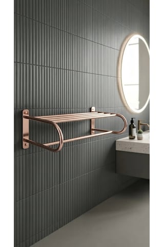Otel Tipi Raf Havluluk Rose Gold