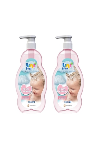 Uni Baby Kolay Tarama Saç ve Vücut Şampuanı 700 Ml x 2 Adet