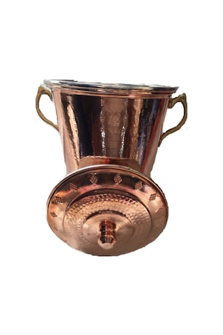 Bakır Perde Pilav Tenceresi 4 Kişilik 20X13 Cm