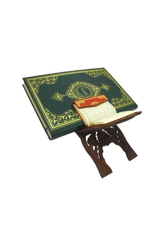 Teheccüd Boy Renkli Kur'an-ı Kerim (Yeşil, Mühürlü)