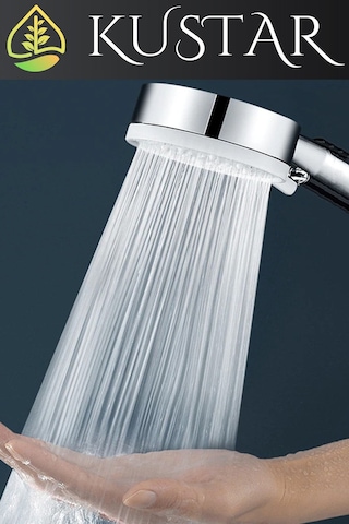 Kustar 5 Fonksiyonlu Royal Spray Fonksiyonlu Krom Duş Başlığı Yumuşak Soft Akış Fonksiyonlu Tasarruflu Diğer