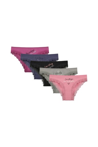 5'li Kadın Külot 1971pb57 Renkli