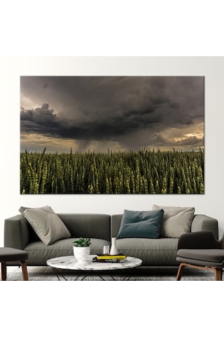 50x70 Cm 1 Parça Kanvas Tablo, Fırtına Hediye Kanvas, Bulutlu