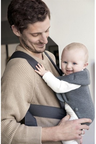 BabyBjörn Mini 3D Cotton Kanguru Dark Grey