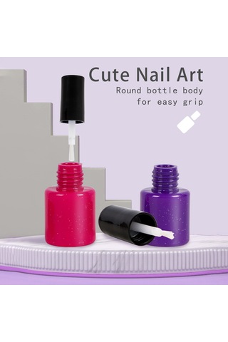 Geekyou Kız Çocukları İçin 16 Parça Unicorn Figürlü Sahte Makyaj Seti - Abs Malzeme İle Dekoratif Çanta İçerir Çok Renkli