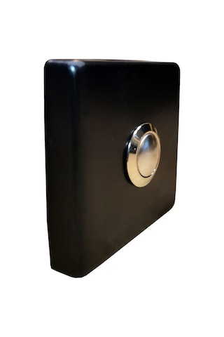 Siyah Paslanmaz Tek Kontak Zil Butonu