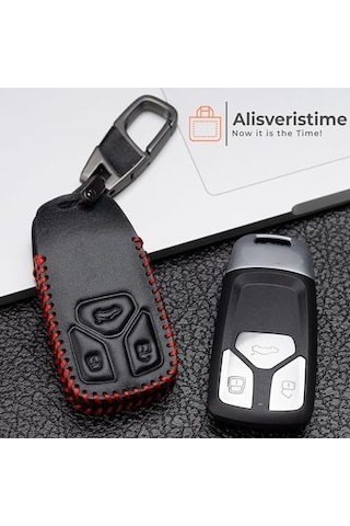 Alisveristime Deri Anahtar Kılıfı Audi A4 A4l A5 A6l S5 S7 Q5 Q7 Tts İle Uyumlu