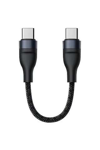 Super Şarj 5a 66w Type-c Şarj Kablosu Kısa Type-c Powerbank Şarj Kablosu Örgü Kopmaz Kablo
