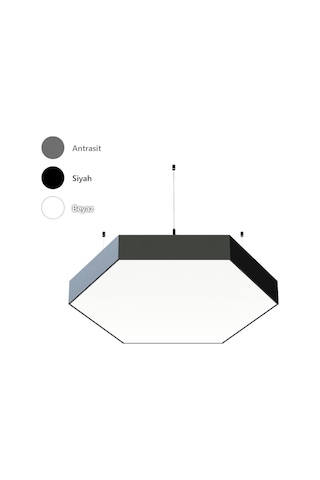 Altıgen Davul Modern Led Avize Linear Armatür Lineer