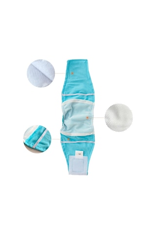 Pet Erkek Köpekler İçin Düz Renk Fizyoloji Pantolon Kibar Ve Taciz Önleyici Köpek Güvenlik Pantolonu, Boyut: M Kırmızı